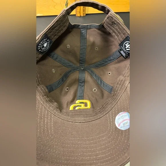 47 Brand San Diego Padres Brown and Gold Logo Cap - Picture 6 of 6